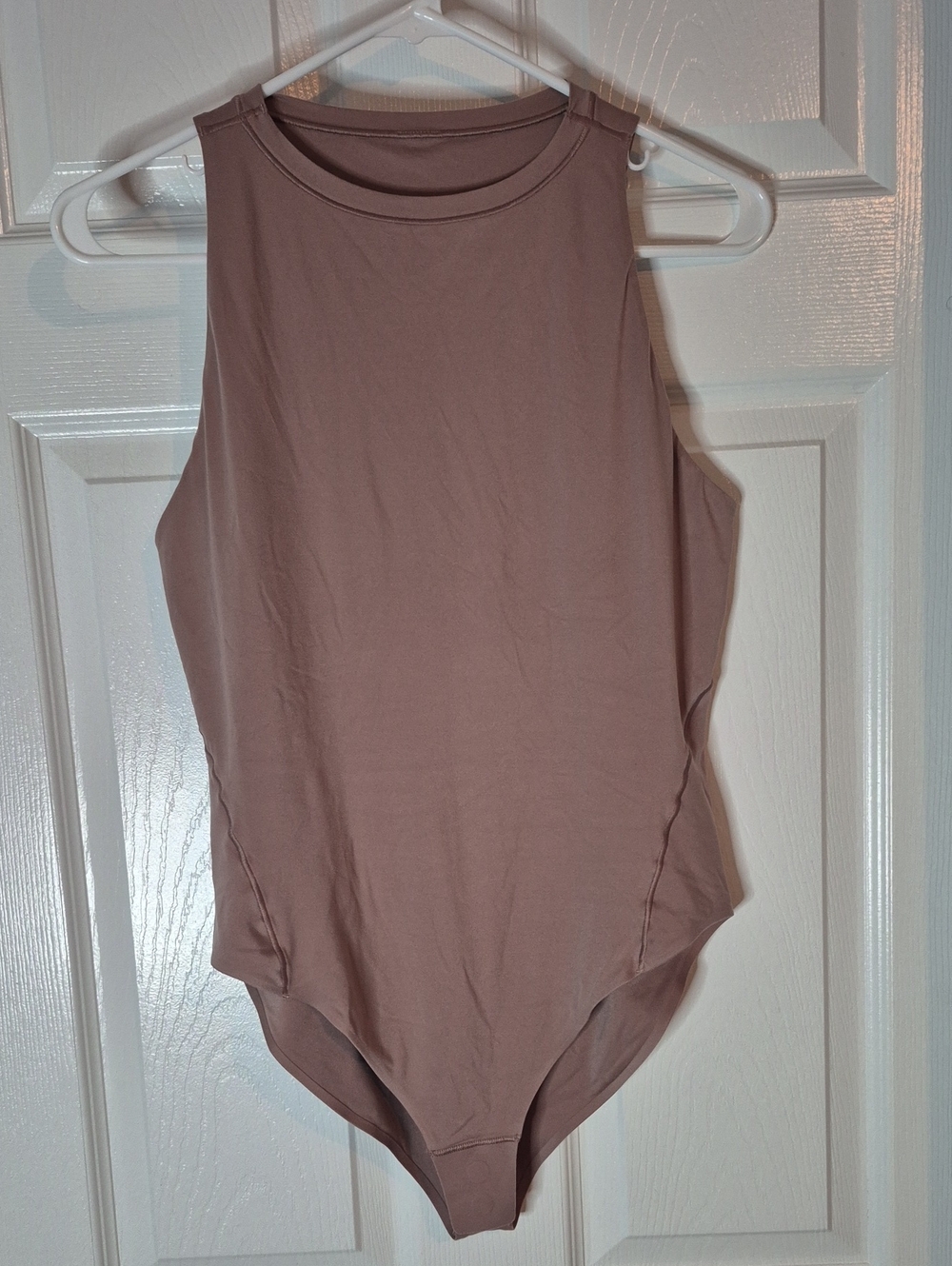 🍋 Lululemon Wundermost Nulu High-Neck Sleeveless Bodysuit Twilight Rose Size L